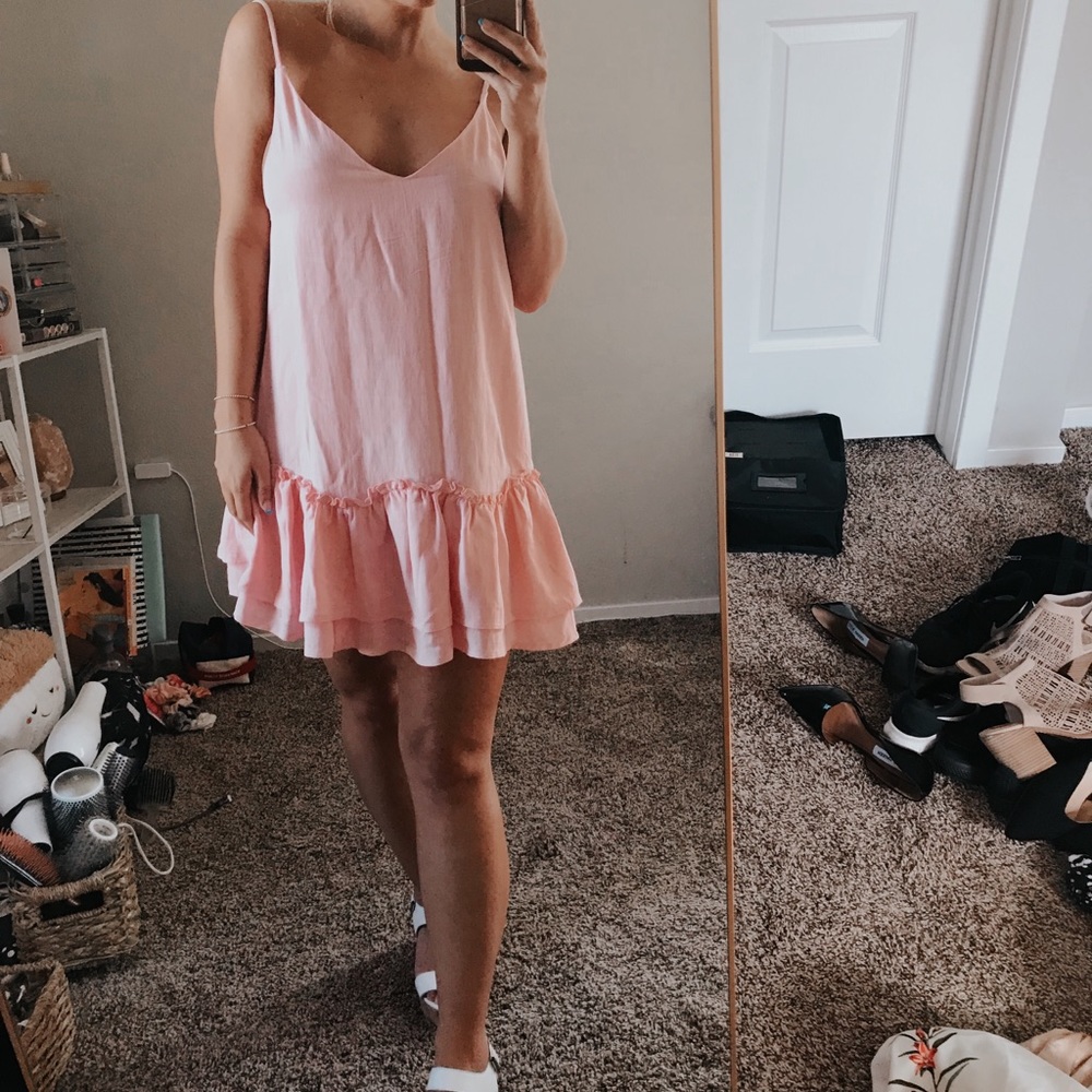 Cute Pink Tank Dress